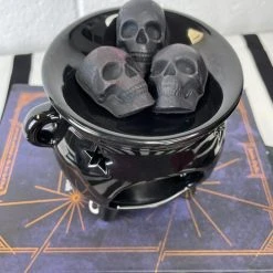 THE BLACKENED TEETH Gothic Homewares Skull [Charcoal Black] | SCENTED WAX MELTS -Wixcraft Candles shop IMG 5880 514066e9 3911 46f9 8461 e7dd5df8605d 700x700