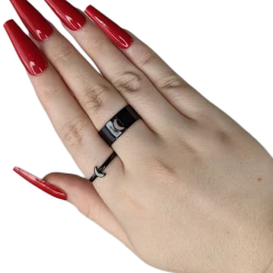 HELLBOUND Mens Accessories Crescent Moon | RING SET -Wixcraft Candles shop MoonRings d847544f 05ed 40ce ae28 5cf95e5cefff 700x700