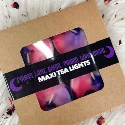 POISON LOVE BOMB Gothic Homewares Poison [Raspberry Cream] | MAXI TEALIGHTS -Wixcraft Candles shop Poison Love Bomb Raspberry Cream Maxi Tea Lights 06 daaf75c9 439e 4280 aed8 823f9e94dbe2 700x700