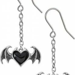 ALCHEMY GOTHIC Bats Blacksoul | EARRINGS