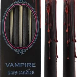GOTHIC GIFTS Gothic Homewares Vampire Tears [4 Pack] | CANDLES -Wixcraft Candles shop gothic gifts black vampire tears candles 1 700x700