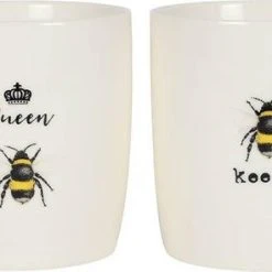 GOTHIC GIFTS Valentines Queen Bee And Bee Keeper | MUG SET