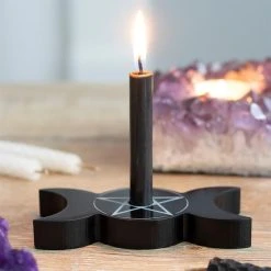 GOTHIC GIFTS Gothic Homewares Triple Moon | SPELL CANDLE HOLDER -Wixcraft Candles shop gothic gifts triple moon spell candle holder 3 2257b4a8 0aed 45f7 8ea1 9c32bb485d5d 700x700