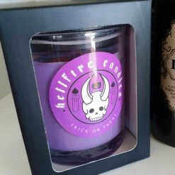 HELLFIRE CANDLES Gothic Homewares Trick Or Treat [Salted Caramel] | CANDLE -Wixcraft Candles shop hellfire candles trick or treat 01 34e5df15 250f 44d4 a8ce 1237a831ff56 700x700