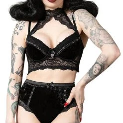 KILLSTAR Fetish Mercy [Black] | LACE BRA