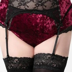 KILLSTAR Valentines Mercy [Blood] | LACE GARTER BELT -Wixcraft Candles shop killstar mercy blood lace garter belt 11 fdb70492 c436 4c59 a36d 5151e1fa5b4f 700x700