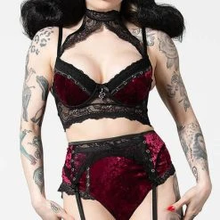 KILLSTAR Valentines Mercy [Blood] | LACE GARTER BELT -Wixcraft Candles shop killstar mercy blood lace garter belt 3 4c518dec 05ab 4a28 ba33 b6f45564c02b 700x700