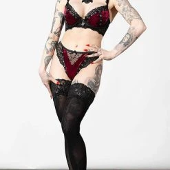 KILLSTAR Fetish Sacred Spirits [Blood] | VELVET BRALET -Wixcraft Candles shop killstar sacred spirits velvet blood bralet 6 86fde9d5 a309 412a 8732 65800a62c021 700x700