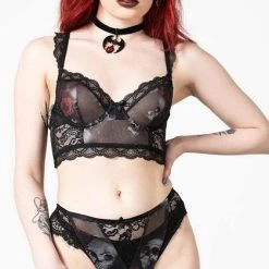 KILLSTAR Skulls Wild Rose | MESH PANTY