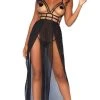 LEG AVENUE Burlesque Yours Always [Open Cup] | GOWN SET