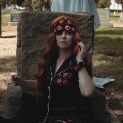 LIVELY GHOSTS Halloween Nocturnal Autumn | SLEEPWEAR SET` -Wixcraft Candles shop lively ghosts nocturnal autumn sleepwear set 18 700x700