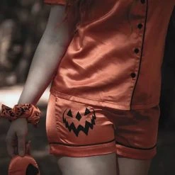 LIVELY GHOSTS Halloween Samhain Sleepwalker | SLEEPWEAR SET` -Wixcraft Candles shop lively ghosts samhain sleepwalker sleepwear set 11 700x700