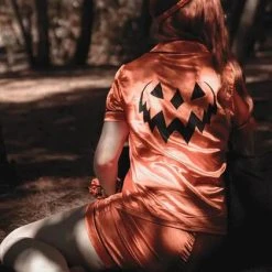 LIVELY GHOSTS Halloween Samhain Sleepwalker | SLEEPWEAR SET` -Wixcraft Candles shop lively ghosts samhain sleepwalker sleepwear set 13 700x700