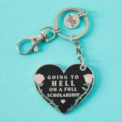 PUNKY PINS Valentines Going To Hell On A Full Scholarship | ENAMEL KEYRING -Wixcraft Candles shop punky pins going to hell on a full scholarship enamel keyring 2 7a181e7e a7cd 43da 8021 b9c5d979729e 700x700