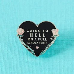PUNKY PINS Valentines Going To Hell On A Full Scholarship | ENAMEL PIN -Wixcraft Candles shop punky pins going to hell on a full scholarship enamel pin 3 461f76d3 4cd8 4f49 bf9e a10fea9da968 700x700