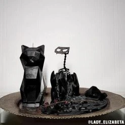 PYROPET Cats Kisa [Black] | CANDLE -Wixcraft Candles shop pyropet kisa black candle 11 700x700