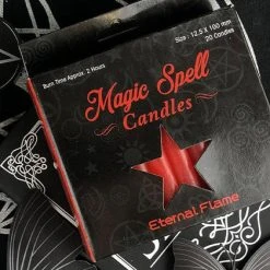 MAGIC SPELL CANDLES Gothic Homewares Eternal Flame [Red] | SPELL CANDLE