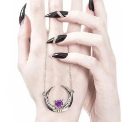 ROGUE AND WOLF The Moon Eclipse [Sterling Silver] | NECKLACE -Wixcraft Candles shop rogue and wolf eclipse sterling silver necklace 3 700x700