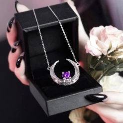 ROGUE AND WOLF The Moon Eclipse [Sterling Silver] | NECKLACE -Wixcraft Candles shop rogue and wolf eclipse sterling silver necklace 5 700x700