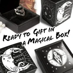 ROGUE AND WOLF Valentines Hunt [Sterling Silver] | RING -Wixcraft Candles shop rogue and wolf hunt sterling silver ring 5 700x700