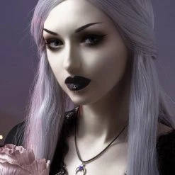 ROGUE AND WOLF The Moon Rhea [Sterling Silver] | CHOKER -Wixcraft Candles shop rogue and wolf rhea sterling silver choker 7 700x700