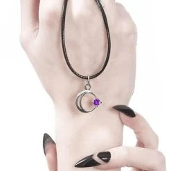 ROGUE AND WOLF The Moon Selene [Sterling Silver] | CHOKER -Wixcraft Candles shop rogue and wolf selene sterling silver choker 2 700x700