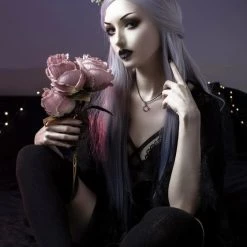 ROGUE AND WOLF The Moon Selene [Sterling Silver] | CHOKER -Wixcraft Candles shop rogue and wolf selene sterling silver choker 3 700x700