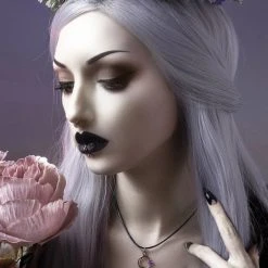 ROGUE AND WOLF The Moon Selene [Sterling Silver] | CHOKER -Wixcraft Candles shop rogue and wolf selene sterling silver choker 7 700x700