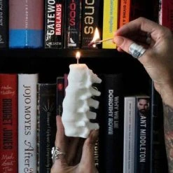 THE BLACKENED TEETH Gothic Homewares Spine [Ivory] | SCENTED CANDLE -Wixcraft Candles shop the blackened teeth spine ivory scented candle 3 4ed3cd6d 233c 4fc4 a49f df43a838a3da 700x700
