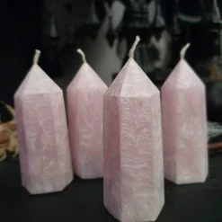 WIXCRAFT CANDLES Valentines Crystal Point [Rose Quartz] | CANDLE SET -Wixcraft Candles shop wixcraft candles crystal point pink candle set 2 7d2b76bc e3d5 4c8a ac3b 12a232aabf90 700x700