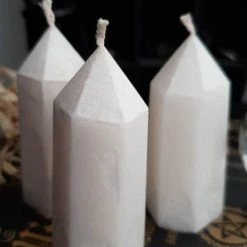 WIXCRAFT CANDLES Valentines Crystal Point [Clear Quartz] | CANDLE SET