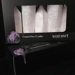 WIXCRAFT CANDLES Valentines Crystal Point [Clear Quartz] | CANDLE SET -Wixcraft Candles shop wixcrafts candles crystal point white candle set 2 6fa96b62 48af 4a7b 8091 53a73a3e5e86 700x700